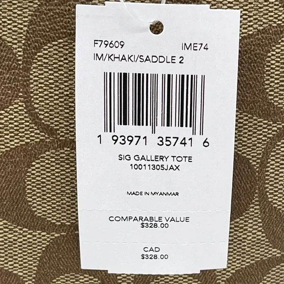 Coach Gallery Tote Bag in Signature Canvas - Picture 12 of 12